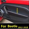 Microfiber Leather Car Door Armrest Protective Cover For Volkswagen Beetle 2012 2013 2014 2015 2016 2017 2018 Car Interior