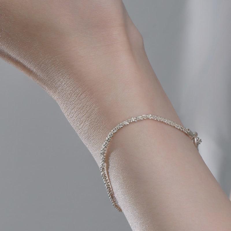 POSTLUDE [SILVER] SOFT SHINE CHAIN bracelet(BOLD)