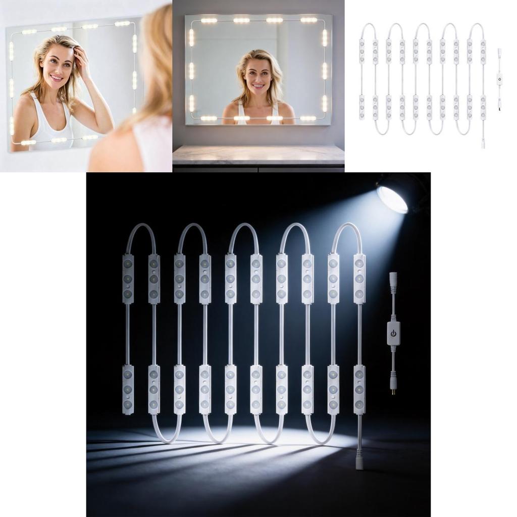 Led Touch Control Makeup Lamp With Memory Function For Mirror And Cabinet Illumination