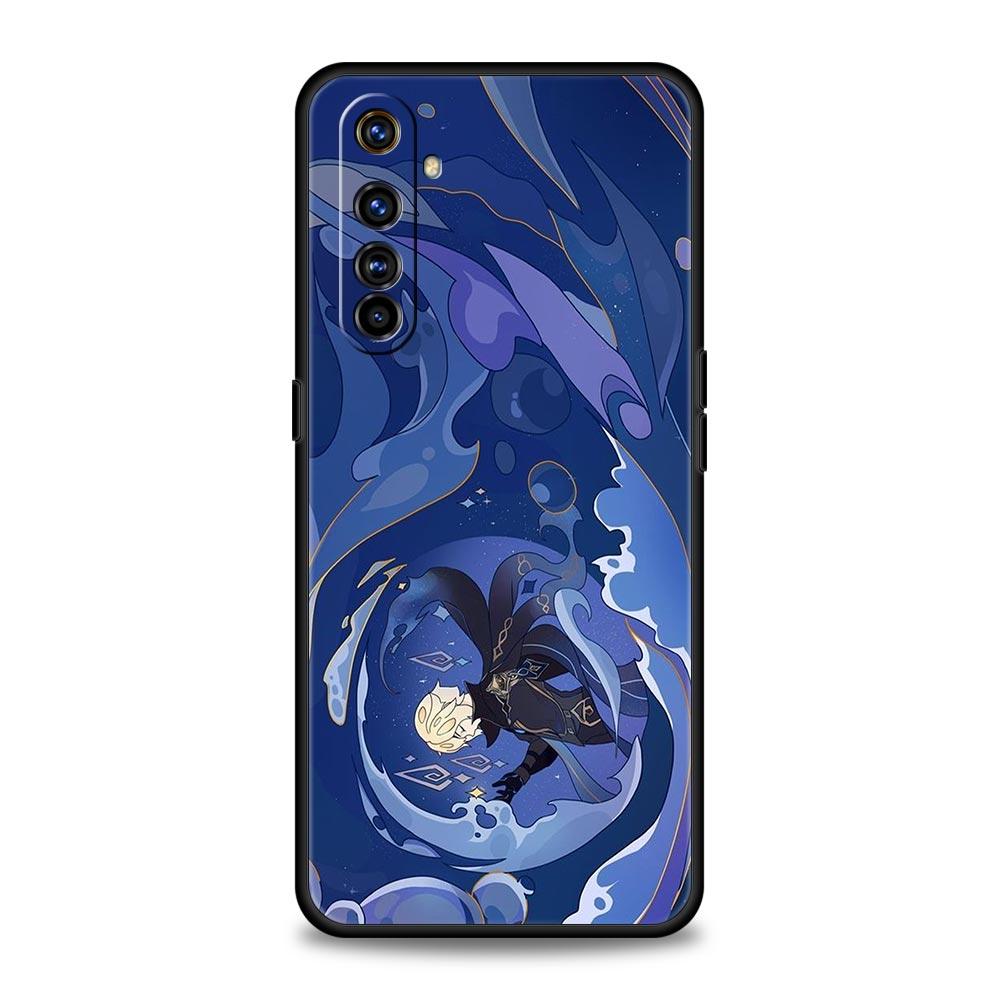 

Genshin Impact Cartoon Logo For Realme 11 10 9 8 5G 7 6 GT2 Pro Plus C21 C11 C25 C35 Cover For Realme GT Neo 2 3 3T Phone Case Realme 11 Pro