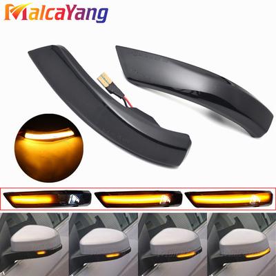 2pcs Flowing Side Wing Rearview Mirror Indicator Blinker LED Dynamic Turn Signal Light For Ford Focus 2 3 Mk2 Mk3 Mondeo Mk4