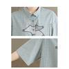 DIMANAF 2026 Women Plus Size New Summer Blouse Shirt Cotton Short Sleeve Embroidery Casual Loose Lady Tops Shirts