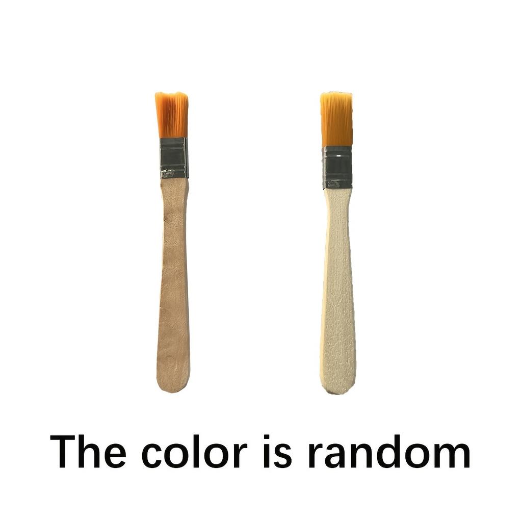 24/48/72 Nylon Brushes, Short Wooden Handle Art Paint Brushes, Watercolor Brushes, Wall Brushes, Art Brushes, Cleaning Tools