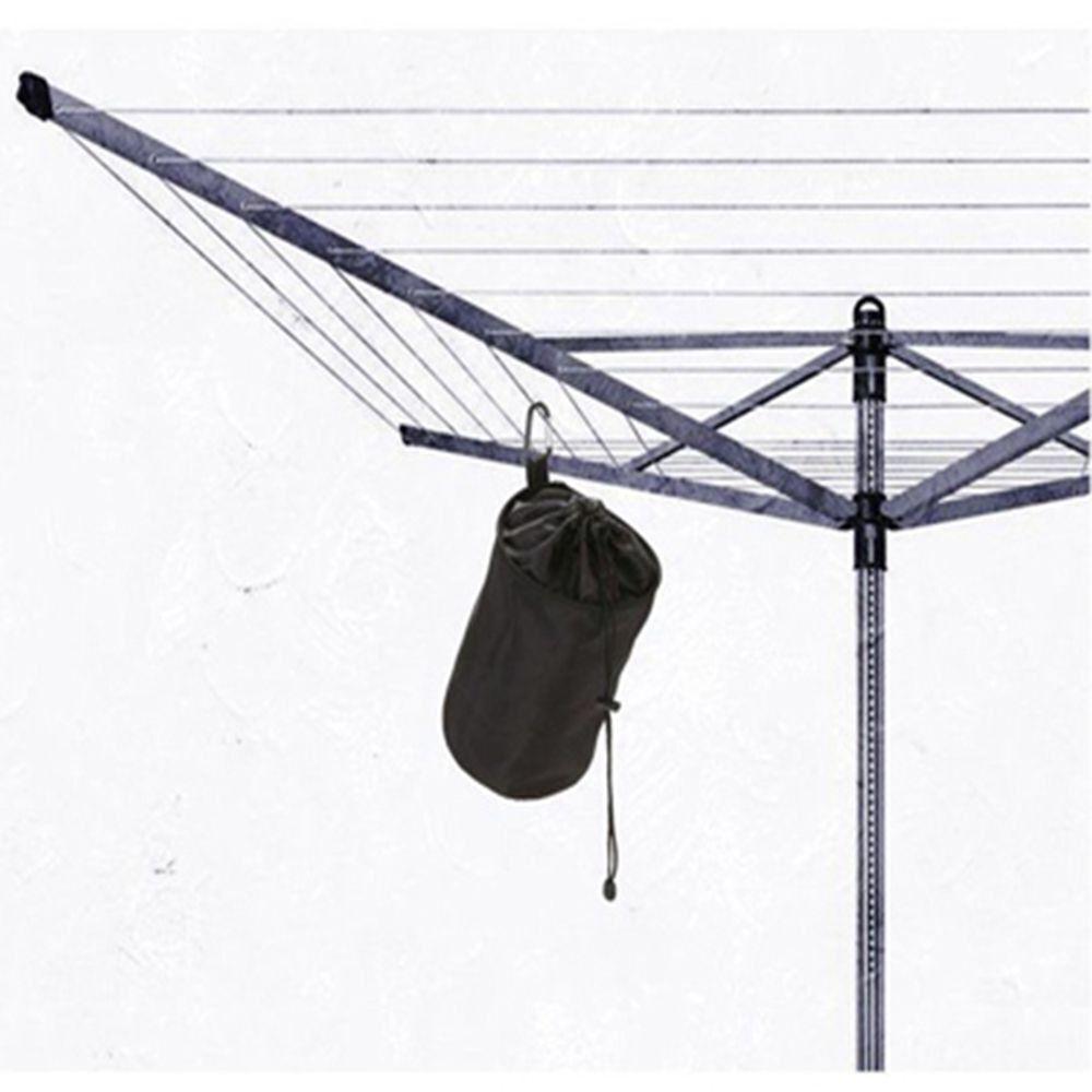 With Hook Clothes Peg Bag Oxford Cloth Drawstring Bag Portable Clothes Peg Basket