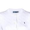 Polo Ralph Lauren Ss23 Logo Embroidered Cable Knit Long Sleeve Sweater Women sweater White 211906814-001