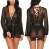 Sexy Lace Lingerie Erotic See Through Nightgown Pajamas Porno Babydoll Dress Underwear Women Flirting Clothes Sex Costume