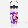 30Oz Anime K-Pop Large Capacity Portable Car Cup Stainless Steel Thermos Cup with Straw Handle Travel Sports Water Bottle Vacuum Flask