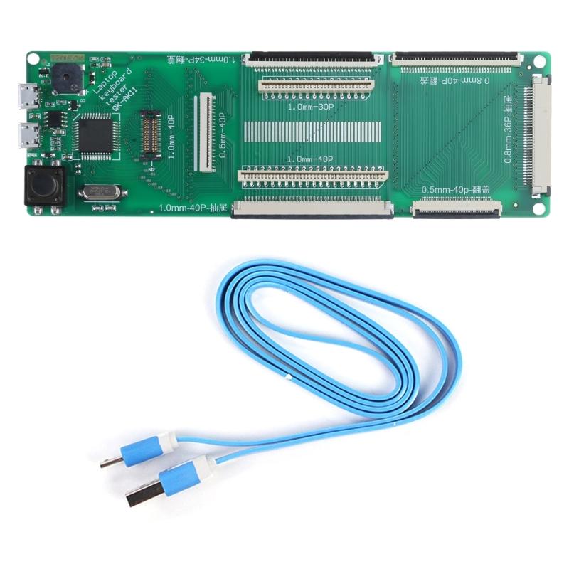 

Laptop Keyboard Test Kit USB Interface Keyboard Test Module Universal AK9 40Pin DIY Laptop Keyboard Detection Kit 1