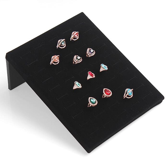 Premium Velvet 50-Position Ring and Earring Display Stand