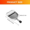 GLEAVI 1pc Stainless Steel Dustpan Pet Shovel Dustpan Broom Standing Dustpan Stainless Steel Table Steel Dustpan Sweeper Pan Lobby Dustpan Metal