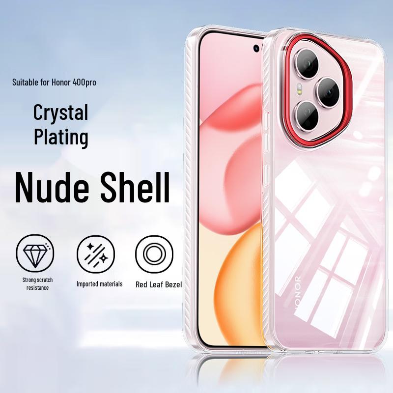 

Purecolor Transparent Anti-Drop Phone Case for Honor 400 Pro