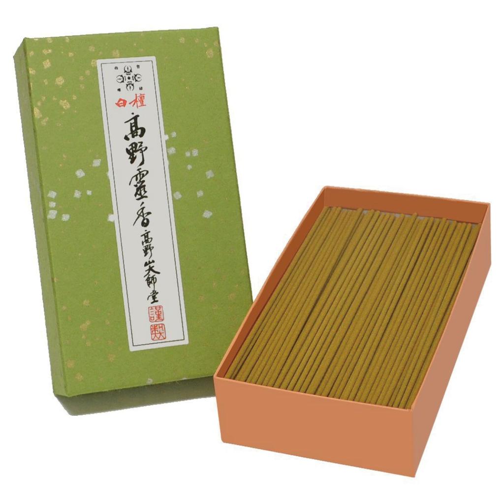 Premium Sandalwood Incense, 5-inch Large Box, Koyasan Daishido Hall, Premium Sandalwood Incense