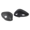 1 Pair Side Mirror Cap Cover Left Right Carbon Fiber Style Protective Weather Resistant Rear View Wing Mirror Housing
