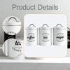 Coffee Tea Sugar Container Food Storage Jar Flour Kitchen with Lids Gadget Dining Room
