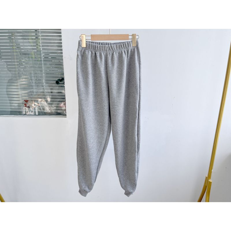 

Небольшой дефект Осенне-зимние повседневные однотонные спортивные штаны Свободные с манжетами на щиколотках Эластичная талия Брюки на флисовой подкладке Удобные Простые и универсальные Y11 Gray M