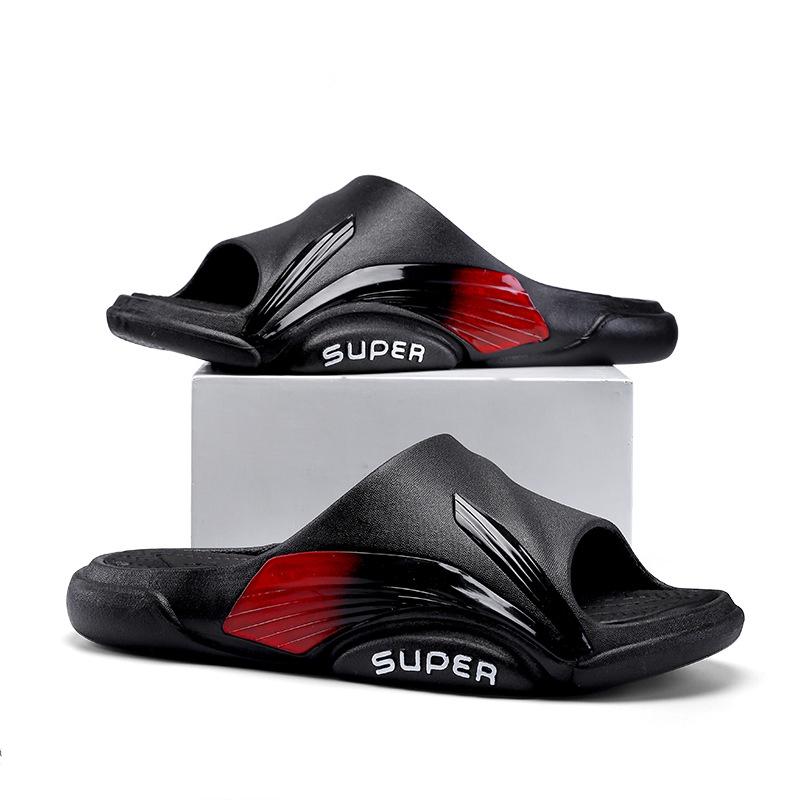Slippers Men's Summer Trend Outside The Wear Sports Home Leisure Non-slip Men's Sandals Slippers Stepping Shit Sense Beach A Word Sandals