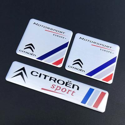 Citroen Nameplate Car Stickers for Accessories Trunk Side Door Decorate Label Citroen C4 C5 Sega DS5 LS DS6 Personality Refit