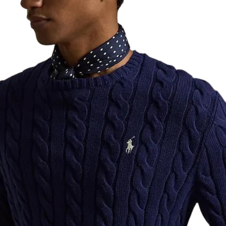 Polo Ralph Lauren Embroidered Pony Ribbed Hem Crew Neck Sweater Men sweater MNPOSWE16822656-400