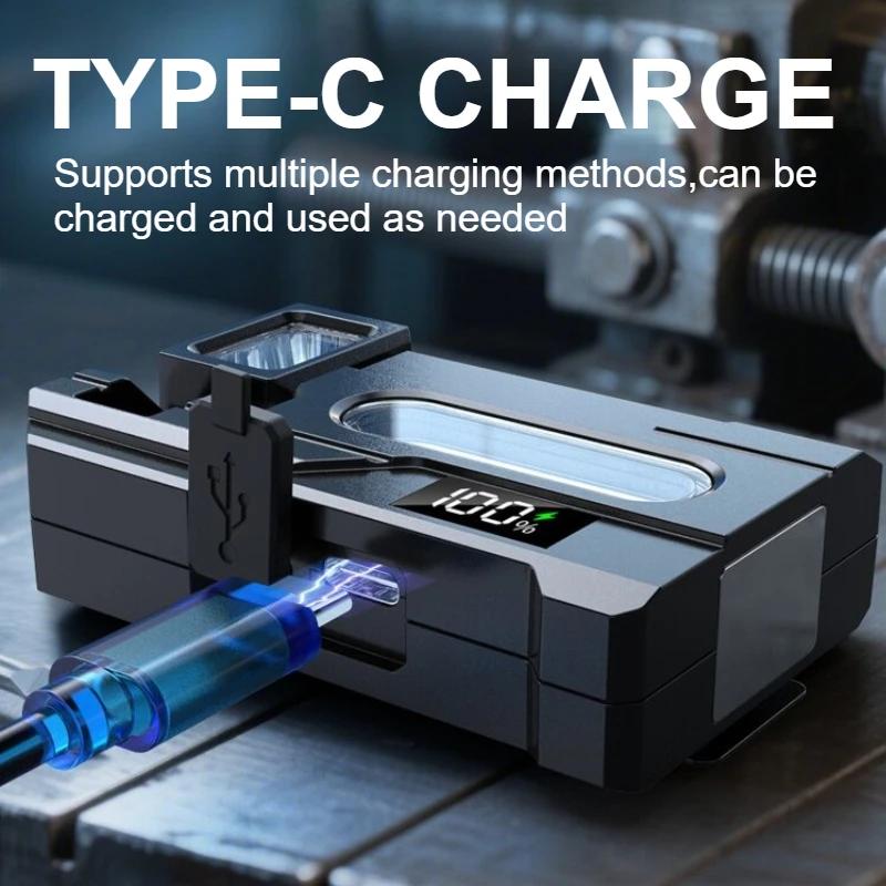 Small LED Flashlight Dual Light Source Keychain Light Ultra Bright USB Rechargeable Work Emergency Walking EDC Flashlight