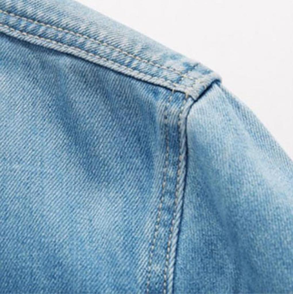 Denim Plus Sizes [ODFMCE] Men's Jacket, Autumn, Cotton, Casual, Stylish, (JP, Alphabet, 2XL, Black)