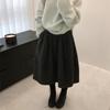 2025 Autumn/Winter Korean Style Versatile Knit Midi Skirt