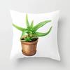 Office Chair Cushion Cover Creative Cartoon Cactus Print Pillow Cover Fashionable Luxury Home Decoration