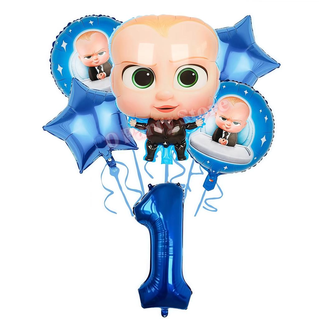 Bossed Baby Thema Neugeborene 1. Geburtstag Party Deko Becher Teller Luftballon Jungen Geburtstag Dekorationen Babyparty Zubehör Partygeschenke