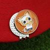 Enamel Cat Golf Ball Marker Magnetic Hat Clip Men Women Golfer Hats Pants Bags Visors Belts Metal Clip Golf Accessories Enthusiasts Gift