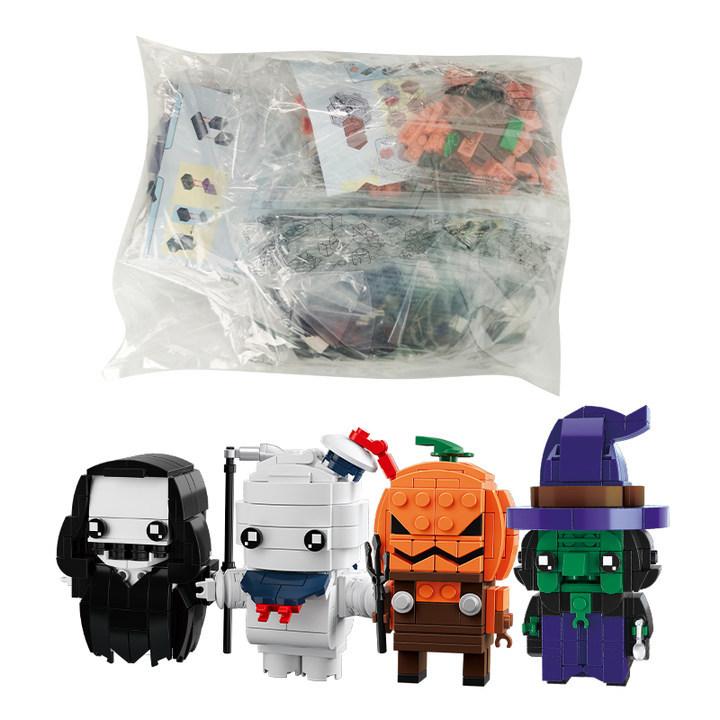 

Ovly Строительные блоки MOC на Хэллоуин, совместимые с маленькими кирпичиками, игрушка-призрак из тыквы для детей, творческая игра, детский подарок Normal Size