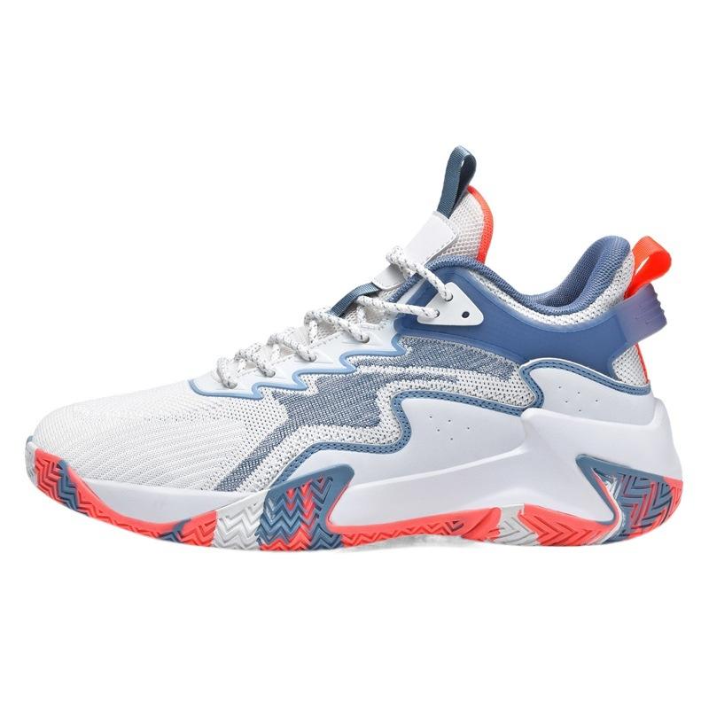 Summer new men's shoes fly-woven mesh basketball shoes rubber outsole men's shock-absorbing and wear-resistant actual sports shoes boots