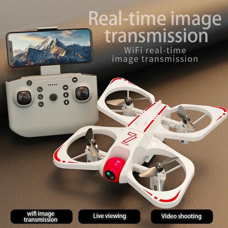 Ungiftiger Cz07 Drohne Blendende Beleuchtung Nacht Drohne Spielzeug 4K HD Dual-Kamera Drohne Luftbildfotografie Flugzeug Stunt RC Spielzeug Kindertag Geschenk