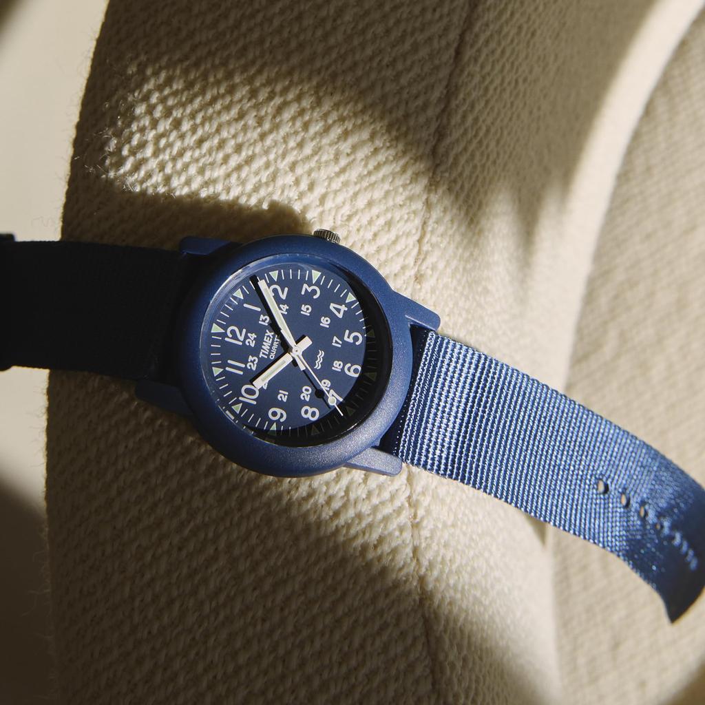 Camper Watch Quartz 3 ATM Water Resistant Plastic Blue Dial T2N257 Unisex [TIMEX] [Authentic]
