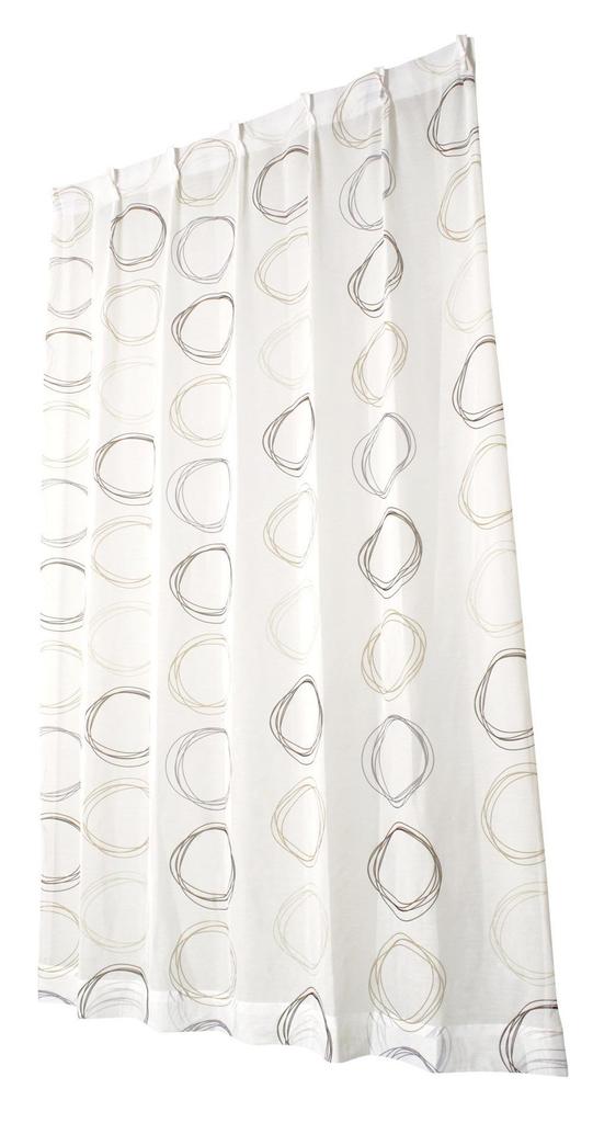 Univer Lace W Circle 100cm Wide X 198cm Set of 2 Curtains, Voile, Brown, Long,
