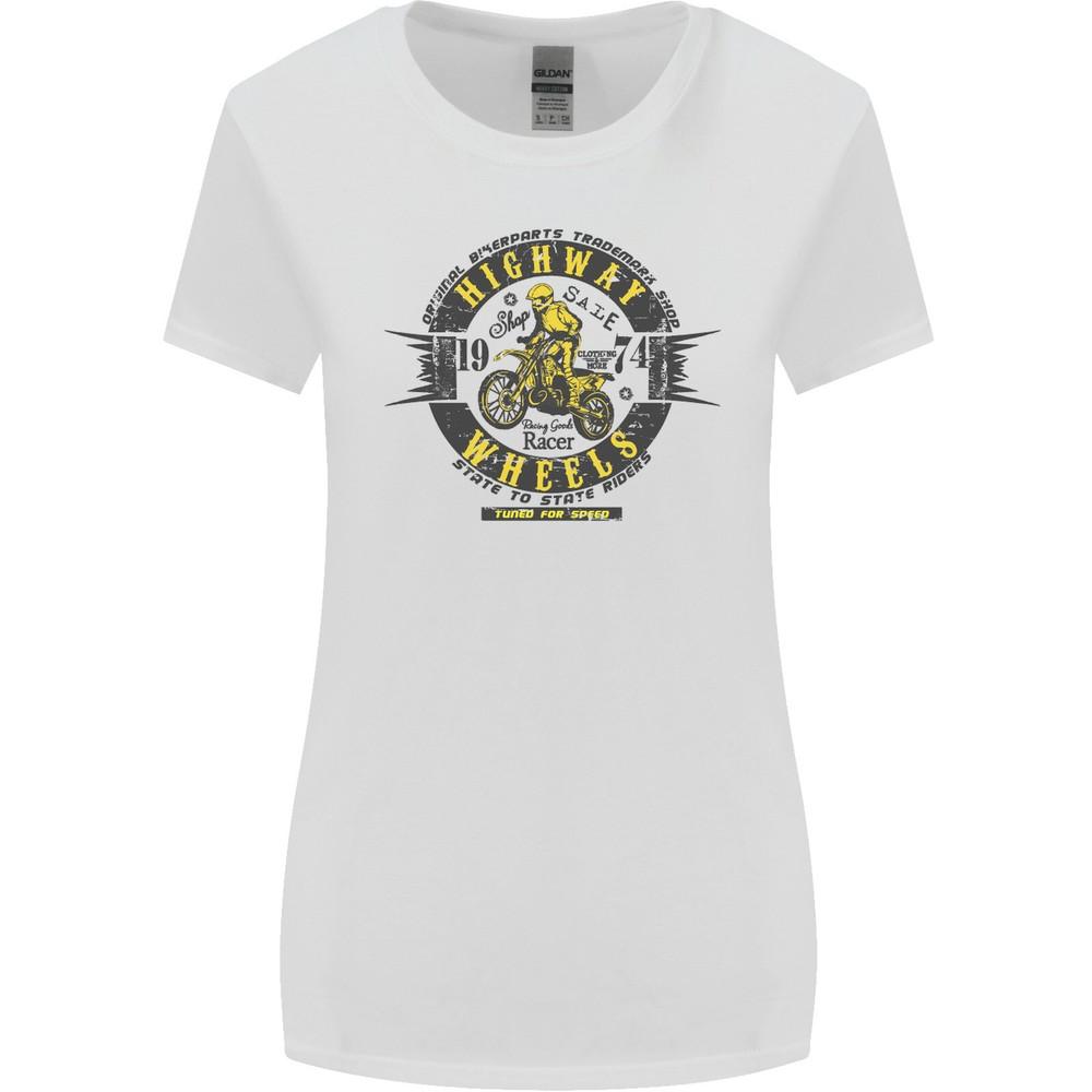 Highway Räder Motocross Motorrad Damen Breiter Schnitt T-shirt XXXL