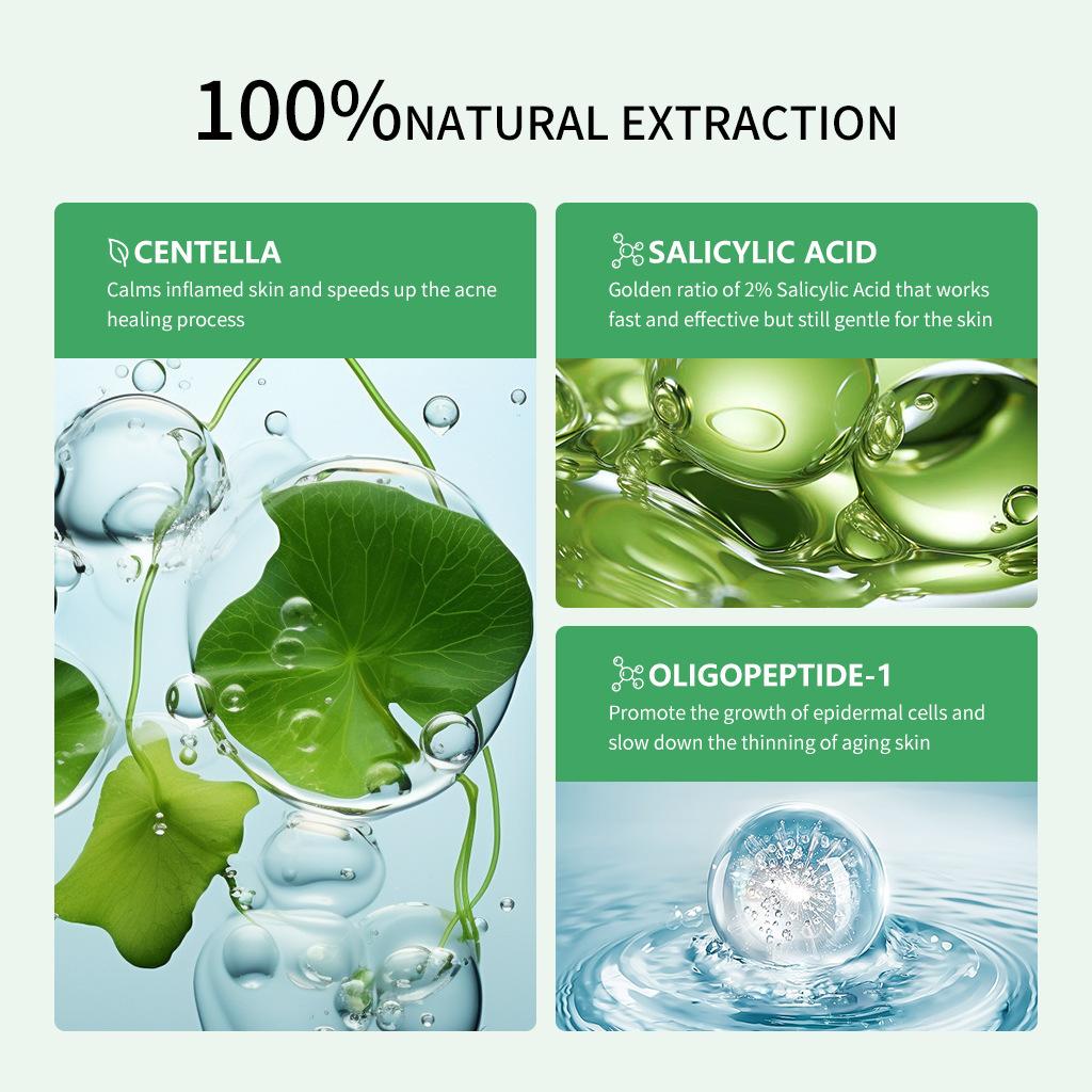 PIBAMY Centella Asiatica Salicylic Acid Essence Ceramide Mineral Skin Care Moisturizing Liquid