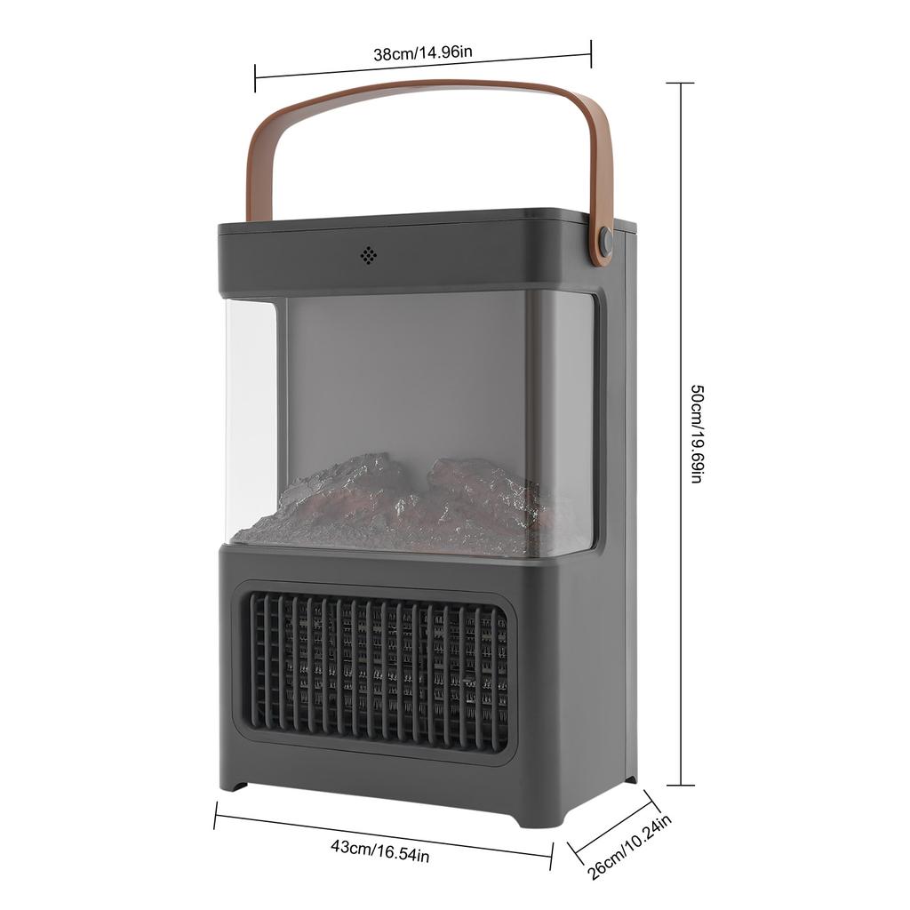 Elektrický krb Přenosný elektrický krb Krb s realistickým 3D plamenovým efektem
