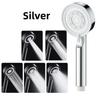 Handheld Shower Head High Pressure Water Saving 5 Modes Stainless Steel