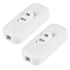 2pcs Inline Cord Switch, AC 250V 6A On-Off Lamp Control Appliance Switch for Bedroom Table Lamp Desk LED Lights(White)