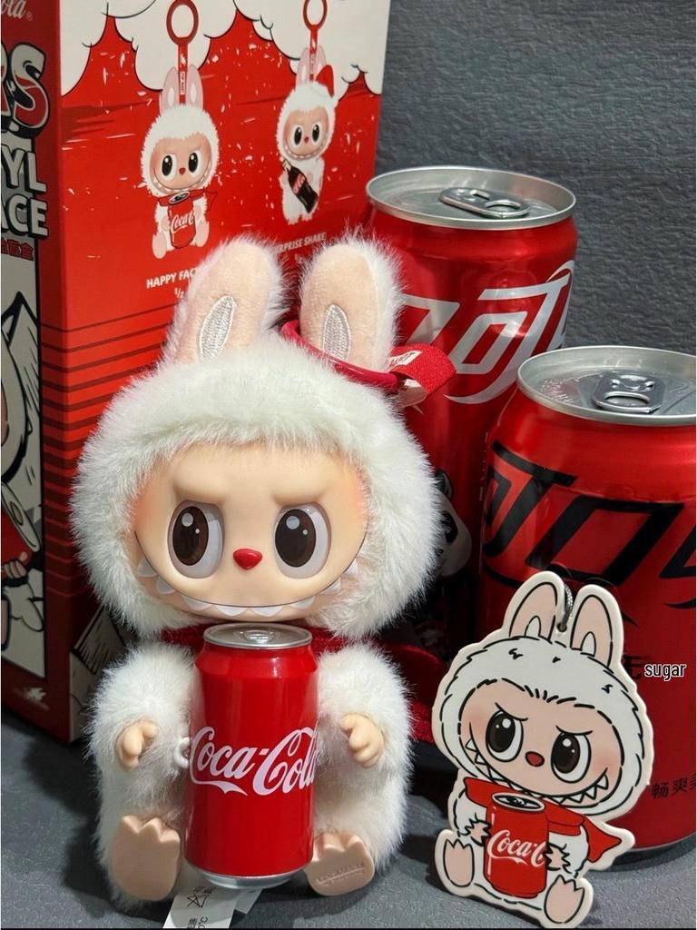 Third Gen Labubu Cola Edition Pop Mart Sit Sit Party Vinyl Plush Blind Box