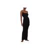 SKIMS Solid Color Low Round Neck Slim Fit Long Slip Dress Women dresses Black APDRS0596-ONYX