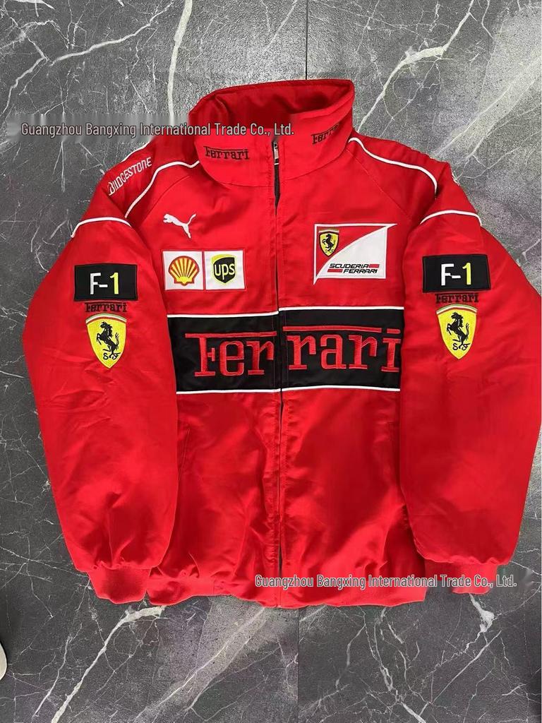 F1 Verseny Motoros Dzseki: Teljesen Hímzett, Hétköznapi Hosszú Ujjú, Téli Pamut