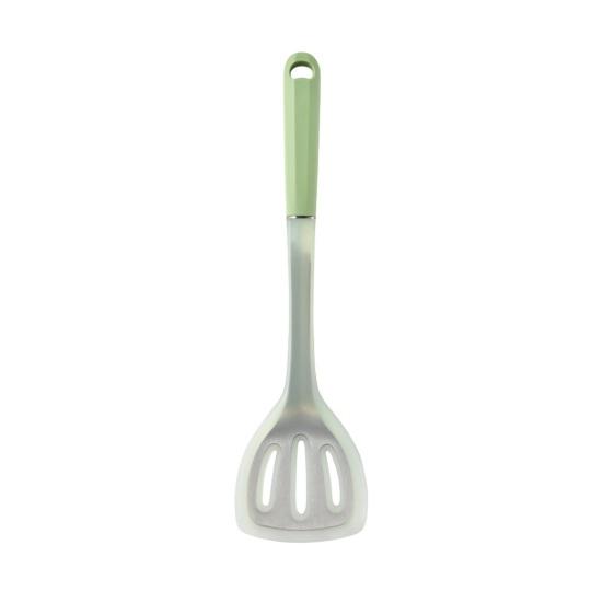 

Силиконовые кухонные принадлежности для антипригарной посуды, термостойкая лопатка/ложка/переворотник с сердцевиной из нержавеющей стали для блинов, яиц, рыбы C зелёный