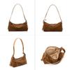 Crossbody bag women's suede leather portable women's light luxury commuting new shoulder bag niche high-end underarm bag