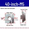 European Profile T-nut: Square T-slot Slider, Types 20/30/40/45, Sizes M3-M8