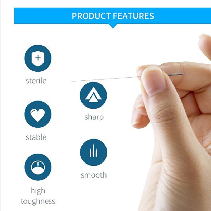 Zhongyan Taihe 100 Pcs Acupuncture Needle With Tube Acupuncture Disposable Sterile Beauty 1 Box Massage Sterilze Needle