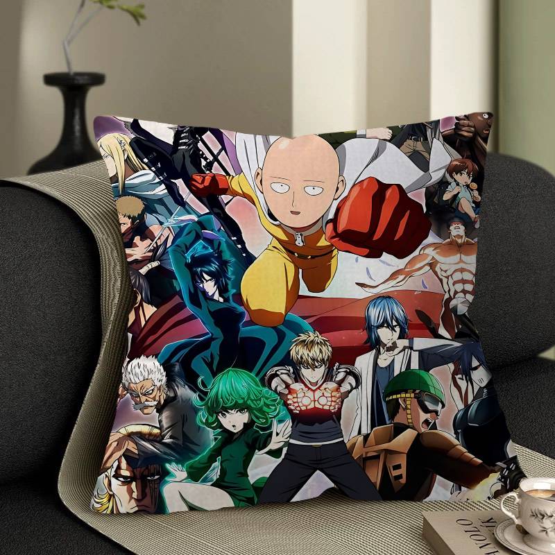 Superhero Anime O-One P-Punch Man Cushion Cover Decorative Pillow Sofa Home Decor Case Pillow Cases