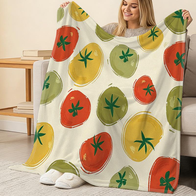 Warm Flannel Blanket Soft, Lightweight, Vibrant Cozy Home Decor for Halloween, Christmas & Home Leisure Use
