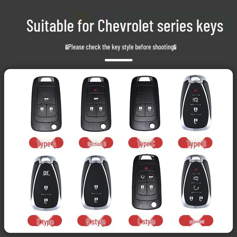 Key Fob Shell for Chevrolet: Fits Kovoz, Cruze, Koroze RS, Malibu, Trax