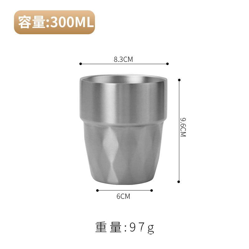 

Корейская кружка для воды из нержавеющей стали 304, ресторан для барбекю, двойная защита от ожогов, чашка для чая, золотистая чашка для напитков, пивная кружка