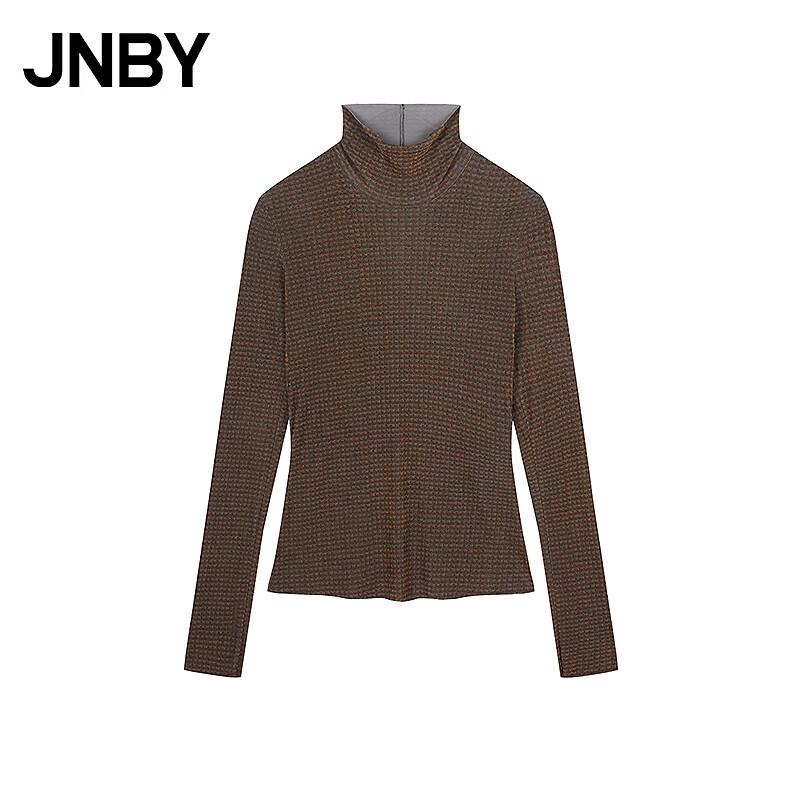 JNBY Fall Mock Neck Slim Fit Long Sleeve T-Shirt